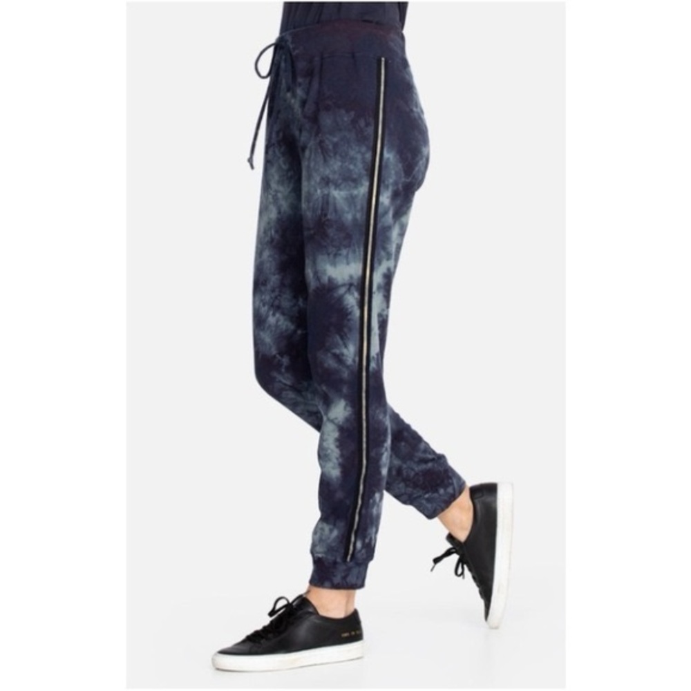 Johnny Was Blue Tie-Dye Joggers